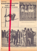 Atletiek - Belgische Kampioenschappen Beerschot Stadion - Orig. Knipsel Coupure Tijdschrift Magazine - 1935 - Material Y Accesorios