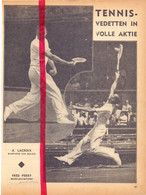 Tennis - A. Lacroix Kampioen Belgie & Fred Perry - Orig. Knipsel Coupure Tijdschrift Magazine - 1935 - Matériel Et Accessoires