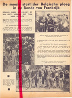 Koers Wielrennen Belgische Ploeg Ronde Van Frankrijk - Orig. Knipsel Coupure Tijdschrift Magazine - 1935 - Material Und Zubehör