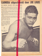 Boksen Boxe Box - Kamp Match Carnera X Joe Louis - Orig. Knipsel Coupure Tijdschrift Magazine - 1935 - Materiaal En Toebehoren