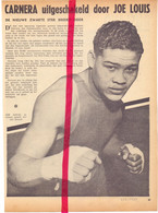 Boksen Boxe Box - Kamp Match Carnera X Joe Louis - Orig. Knipsel Coupure Tijdschrift Magazine - 1935 - Material Und Zubehör