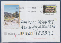 Entier Mas Provençal Enveloppe Type Timbre 3600 Oblitéré 20.12.13 Illustration Vaison La Romaine Fouilles De La Villasse - Listos A Ser Enviados : Réplicas Privadas