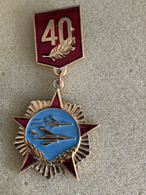 USSR 1985 40 YEARS OF VICTORY OVER GERMANY AVIATION PIN 5375 - Militaria