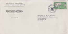 Enveloppe   TCHECOSLOVAQUIE   Oblitération  Organisation  Mondiale  De  La  Santé   PRAGUE   1964 - Cartas & Documentos