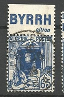 ALGERIE N° 137a PUB BYRRH OBL - Gebruikt