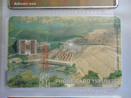 GHANA USED CARDS  MONUMENTS TECHNOLOGY DAM - Ghana