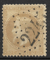 France-Yvert N°28 Oblitéré Gros Chiffre 2245 Marthon Charente - 1849-1876: Période Classique