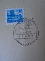 D187073  HUNGARY  Postmark     MAGYAR POSTA   - Hungarian Post -  Introduction Of Postal Codes  1973 - Marcophilie