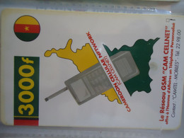 CAMEROON  USED CARDS  MOBILE PAINTING 3000F - Camerún