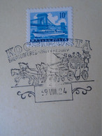 D187077  HUNGARY  Postmark     MAGYAR POSTA   - Hungarian Post - Kocsiposta  Balatonfüred-Nagyvázsony 1969 - Hojas Completas