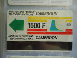 CAMEROON  OLD USED CARDS ADVERSTISING 1500F - Kamerun