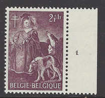 Belgique - 1964 - COB 1309 ** (MNH) - Numéro De Planche 1 - 1961-1970