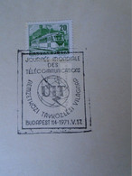 D187091  HUNGARY  Postmark     MAGYAR POSTA   - Hungarian Post -  Journée Mondiale Des Telecommunications UIT 1971 - Marcofilie