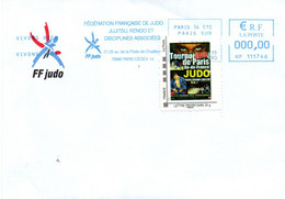 JUDO Enveloppe Avec Timbre Personnalisé Grand Chelem (variété) - Judo