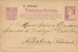 1938. E.P. Circulado De Madrid Al Campo De Campo De Trabajo Nº 1, En Albatera (Alicante). - Marques De Censures Républicaines