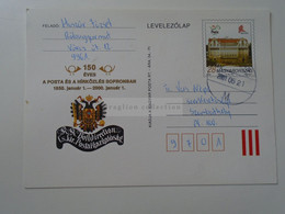 D187106  HUNGARY- Stationery -Postmark  MAGYAR POSTA -Hungarian Post - K.K. Postdirection  Sopron 1850-2000 - Storia Postale