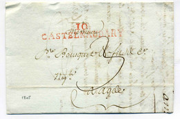 10 CASTELNAUDARY  (58x10 Rouge ) / Dept De L'Aude / 6 Nivose An 12 - 1801-1848: Vorläufer XIX
