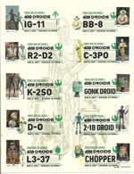 USA 2021 Star Wars Droids- All 10 Stamps & 10 DCP's- FDC- McIntosh Cachets  (**) - Brieven En Documenten