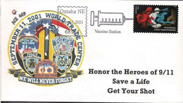 USA 2021 2021 Vaccine Station - 9/11 Sept 11 2021 - Pictorial Cancel - Coronavirus Covid-19   (**) - Brieven En Documenten