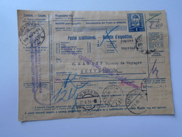 ZS68.10 HUNGARY  Postai Szallitólevél, Bulletin D' Expedition-1939-sent To SKIVE Denmark-cancel Budapest Wien Flensburg - Paquetes Postales