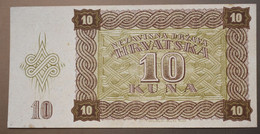 Croatia Banknotes 10 KUNA 1941 VF - Kroatien
