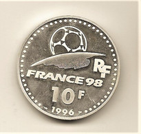 * R* 10 F  "COUPE DU MONDE 98 "  1996 BE Avec Certificat N° - BU, BE & Estuches