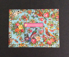Singapore 2021 Peranakan Needlework Miniature Sheet With Folder MNH RARE - Singapore (1959-...)