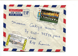 République Centrafricaine  - Affr. Sur Lettre Par Avion - Football - Anciens Combattants - Central African Republic