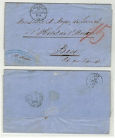 Suisse // Schweiz // Préphilatélie // Lettre De St.Gallen Pour Bex Le 16.07.1860 - ...-1845 Prephilately