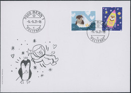 Suisse - 2021 - Tierboten - Ersttagsbrief FDC ET - Cartas & Documentos