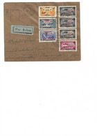 FFL Einschreiben - Brief Nach Brazzaville A.E.F Mit Diversen Poststempeln - Covers & Documents