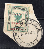 12CRT67 - ALBANIA 1918 , Michel N. 18 (yvert N. 59) Usato. Soprastampa Stretta, Bello - Albanien