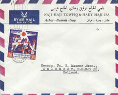 Delcampe - Iraq 1965 Basrah Revolution Anniversary Censor Cover - Irak