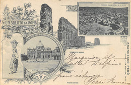 CPA UN SALUTO DA ROMA      1900 - Tarjetas Panorámicas