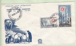 TAAF 1963 Annee Du Soleil Calme 2v FDC Ca Iles St. Paul Et Amsterdam (TAF153D) - FDC