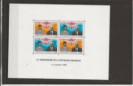 MADAGASCAR - BLOC FEUILLET N° 5  NEUF SANS CHARNIERE ANNEE 1968 - Madagascar (1960-...)