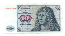 Germany 10 Deutsche Mark 1980 Used Banknote Currency - Colecciones