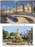 LOT DE 11 CPSM DE MONTPELLIER - LE TRAM EN 3D - Montpellier