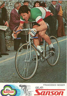 CARTE CYCLISME  -  Francesco Moser -  Groupe Cycliste Gelati Sanson - Radsport
