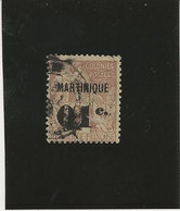 MARTINIQUE - N° 7 OBLITERE SANS AMINCI ANNEE 1888-91 - Used Stamps