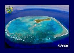 Pitcairn Islands Oeno Island Aerial View Postcard Pitcairninseln AK - Pitcairn Islands