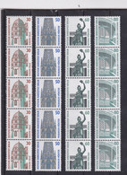 Berlin, Rollenmarken Nr. 793/96** Im Fünferstreifen ( Kk 7413 ) - Roulettes