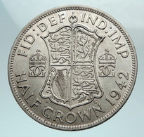 ** Half Crown Argent " George VI " 1942  Demi-couronne En Argent Britannique George VI  UNC - K. 1/2 Crown