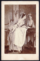 Vers 1874 PHOTO CDV GOUPIL - Satisfaction - Fille De Noblesse Au Miroir - Mirror  - Photo De Tableau De Caraud - Alte (vor 1900)