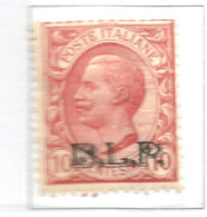 Italia Italy Italien Italie 1923 BLP  Busta Pubblicitaria   B.L.P.  10 C. MNH** - Sellos Para Sobres Publicitarios