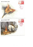 France FDC Lot De 1 Enveloppe Et 1 Carte Fête Du Timbre 2012 Le Feu - 2010-2019