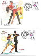 France FDC Lot De 1 Enveloppe Et 1 Carte Fête Du Timbre 2014 Sur La Danse La Salsa - 2010-2019