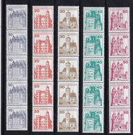 Berlin, Rollenmarken Nr. 532/40** Im Fünferstreifen ( Kk 7414 ) - Roulettes