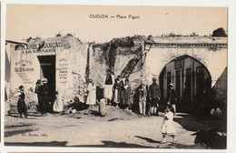 CPA – MAROC Correspondance OUDJDA - Place Figari - Epicerie - 1923-TBE - Otros & Sin Clasificación