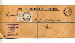Lettre  Recommandée Army Post Office Compagnie Prisonnier De Guerre - Oorlog 1914-18